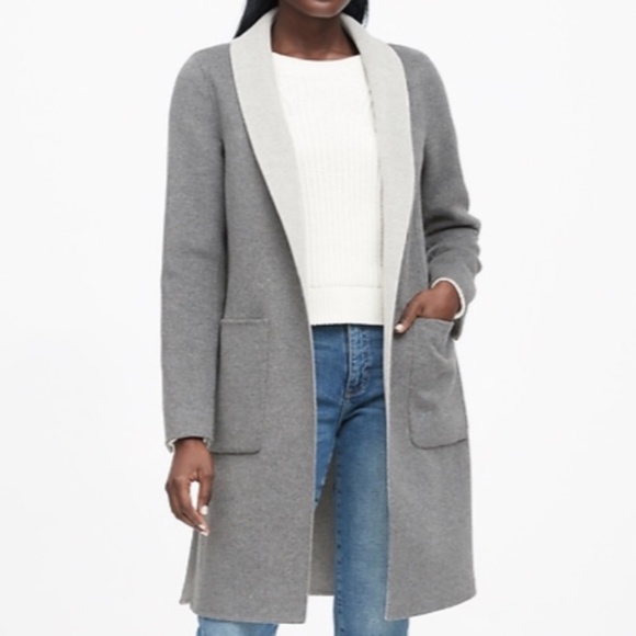 Banana Republic Jackets & Blazers - Banana Republic Reversible Car Coat Small